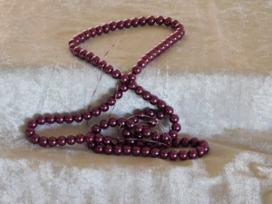 Glass Beads 8mm Approx. 110 Dark Purple